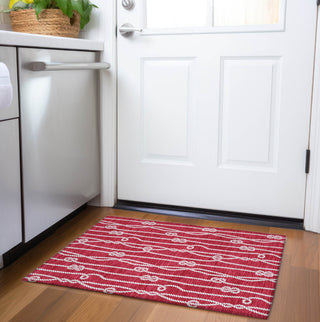 Piper Looms Mayfield Rope AMF152 Red Machine Washable Area Rug Scatter Lifestyle Image Feature
