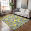 Piper Looms Mayfield Lemons AMF160 Yellow Machine Washable Area Rug Lifestyle Image Feature