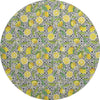 Piper Looms Mayfield Lemons AMF160 Yellow Machine Washable Area Rug Round Main Image