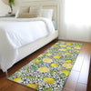 Piper Looms Mayfield Lemons AMF160 Yellow Machine Washable Area Rug Runner Lifestyle Image Feature