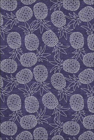 Piper Looms Mayfield Pineapples AMF161 Blue Machine Washable Area Rug main image