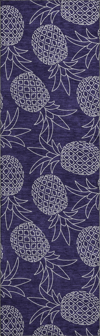Piper Looms Mayfield Pineapples AMF161 Blue Machine Washable Area Rug Runner Main Image