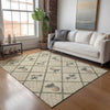 Piper Looms Mayfield Bamboo and Pineapples AMF162 Palm Machine Washable Area Rug Lifestyle Image Feature