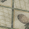 Piper Looms Mayfield Bamboo and Pineapples AMF162 Palm Machine Washable Area Rug Swatch Image