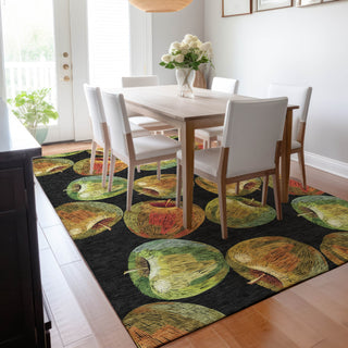 Piper Looms Mayfield Apples AMF163 Midnight Machine Washable Area Rug Lifestyle Image Feature