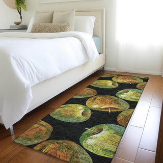 Piper Looms Mayfield Apples AMF163 Midnight Machine Washable Area Rug Runner Lifestyle Image Feature