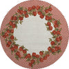 Piper Looms Mayfield Apple Border AMF164 Machine Washable Area Rug Round Main Image