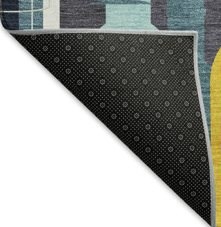 Piper Looms Mayfield Wine: Martini AMF168 Blue Machine Washable Area Rug Backing Image