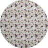 Piper Looms Mayfield Wine: Grapes AMF169 Ivory Machine Washable Area Rug Round Main Image