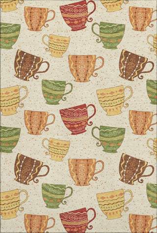 Piper Looms Mayfield Tea Cups AMF170 Multi Machine Washable Area Rug main image