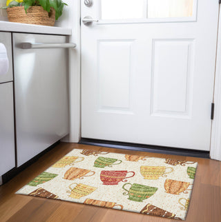 Piper Looms Mayfield Tea Cups AMF170 Multi Machine Washable Area Rug Scatter Lifestyle Image Feature