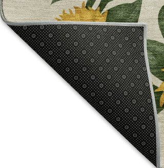 Piper Looms Mayfield Sunflower Border AMF172 Yellow Machine Washable Area Rug Backing Image
