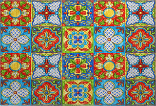 Piper Looms Mayfield Spanish Tiles AMF175 Kaleidoscope Machine Washable Area Rug Scatter Main Image