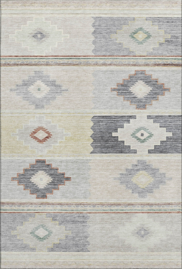 Piper Looms Mayfield Aztec AMF176 Gray Machine Washable Area Rug main image