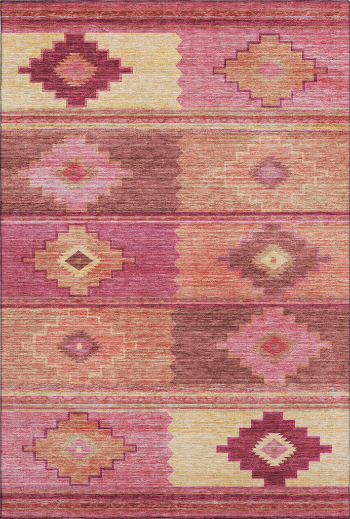 Piper Looms Mayfield Aztec AMF176 Pink Machine Washable Area Rug main image