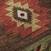 Piper Looms Mayfield Aztec AMF178 Brown Machine Washable Area Rug Swatch Image