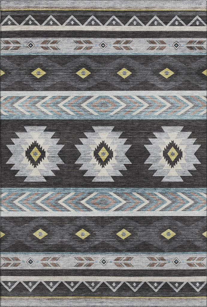 Piper Looms Mayfield Aztec AMF178 Midnight Machine Washable Area Rug main image