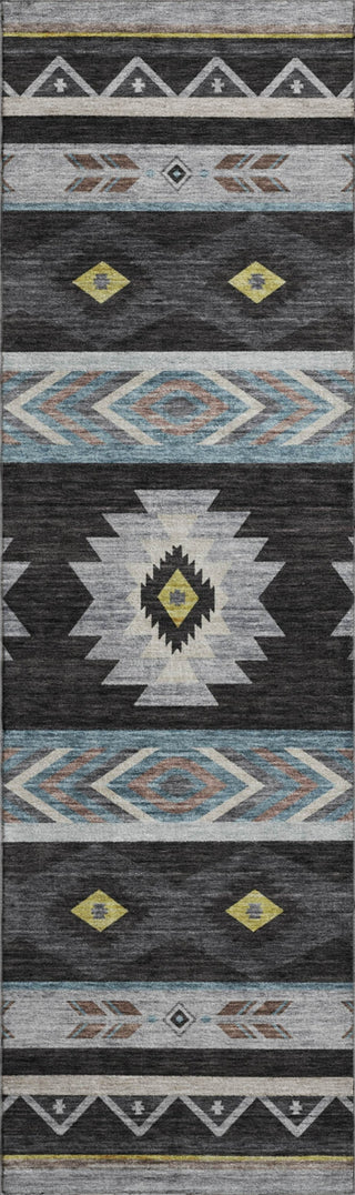 Piper Looms Mayfield Aztec AMF178 Midnight Machine Washable Area Rug Runner Main Image