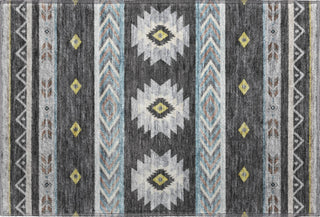 Piper Looms Mayfield Aztec AMF178 Midnight Machine Washable Area Rug Scatter Main Image