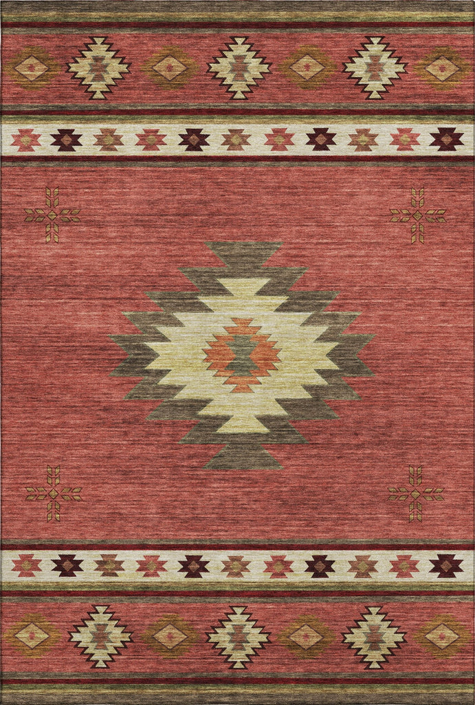 Piper Looms Mayfield Aztec AMF179 Spice Machine Washable Area Rug main image