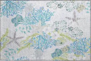 Piper Looms Mayfield Coral AMF180 Aqua Machine Washable Area Rug Scatter Main Image