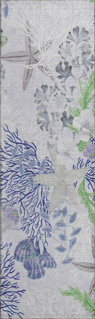 Piper Looms Mayfield Coral AMF180 Blue Machine Washable Area Rug Runner Main Image