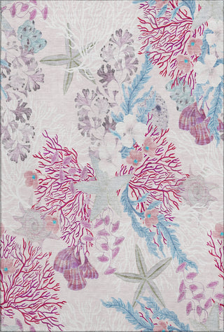 Piper Looms Mayfield Coral AMF180 Raspberry Machine Washable Area Rug main image