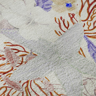 Piper Looms Mayfield Coral AMF180 Spice Machine Washable Area Rug Swatch Image