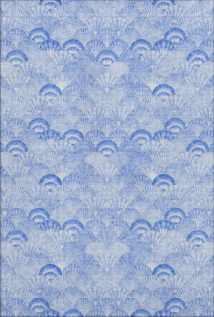 Piper Looms Mayfield Shells AMF181 Blue Machine Washable Area Rug main image