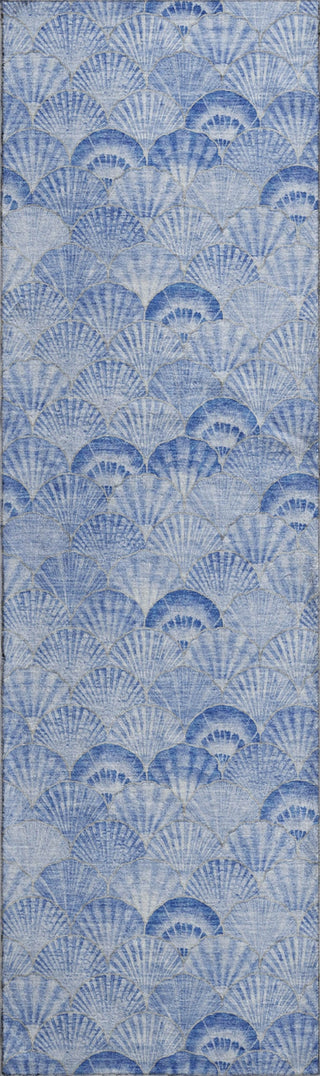 Piper Looms Mayfield Shells AMF181 Blue Machine Washable Area Rug Runner Main Image