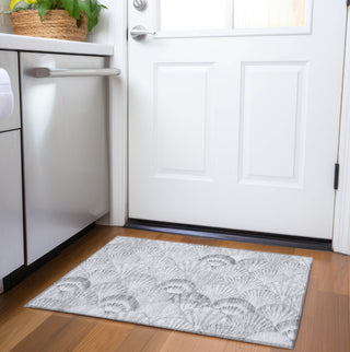 Piper Looms Mayfield Shells AMF181 Gray Machine Washable Area Rug Scatter Lifestyle Image Feature