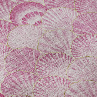Piper Looms Mayfield Shells AMF181 Pink Machine Washable Area Rug Swatch Image