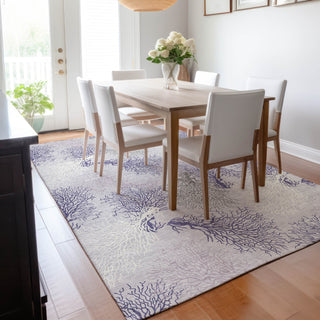 Piper Looms Mayfield Coral AMF182 Purple Machine Washable Area Rug Lifestyle Image Feature