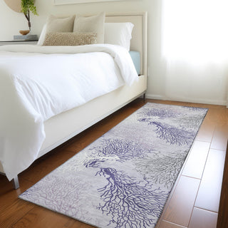 Piper Looms Mayfield Coral AMF182 Purple Machine Washable Area Rug Runner Lifestyle Image Feature