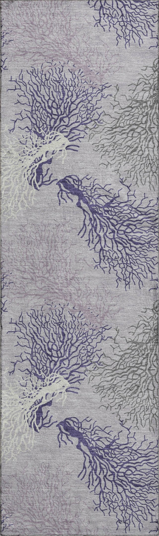 Piper Looms Mayfield Coral AMF182 Purple Machine Washable Area Rug Runner Main Image