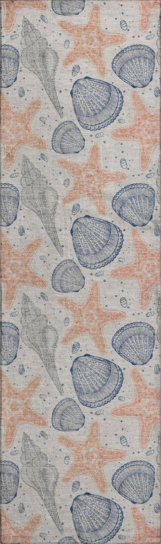 Piper Looms Mayfield Shells AMF183 Peach Machine Washable Area Rug Runner Main Image