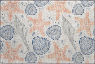 Piper Looms Mayfield Shells AMF183 Peach Machine Washable Area Rug Scatter Main Image