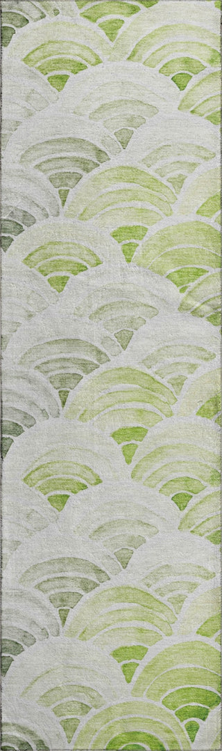 Piper Looms Mayfield Arches AMF184 Green Machine Washable Area Rug Runner Main Image