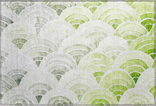 Piper Looms Mayfield Arches AMF184 Green Machine Washable Area Rug Scatter Main Image