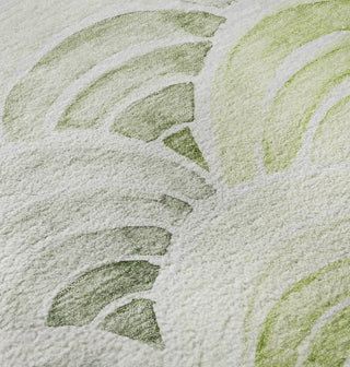 Piper Looms Mayfield Arches AMF184 Green Machine Washable Area Rug Swatch Image