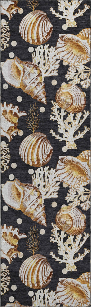 Piper Looms Mayfield Shells AMF185 Midnight Machine Washable Area Rug Runner Main Image