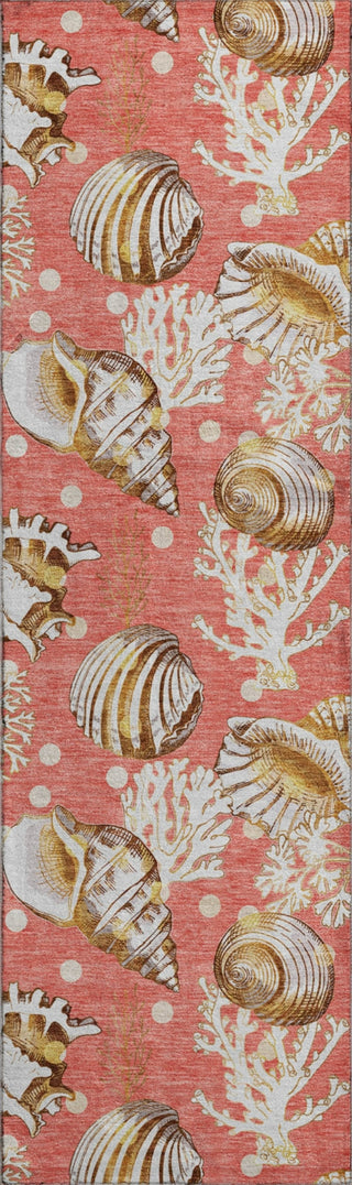 Piper Looms Mayfield Shells AMF185 Peach Machine Washable Area Rug Runner Main Image