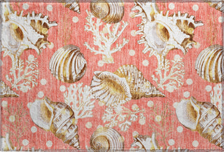 Piper Looms Mayfield Shells AMF185 Peach Machine Washable Area Rug Scatter Main Image