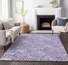 Piper Looms Mayfield Dotted Arches AMF186 Purple Machine Washable Area Rug Lifestyle Image Feature