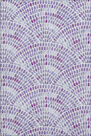 Piper Looms Mayfield Dotted Arches AMF186 Purple Machine Washable Area Rug main image