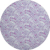 Piper Looms Mayfield Dotted Arches AMF186 Purple Machine Washable Area Rug Round Main Image