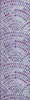 Piper Looms Mayfield Dotted Arches AMF186 Purple Machine Washable Area Rug Runner Main Image