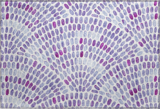 Piper Looms Mayfield Dotted Arches AMF186 Purple Machine Washable Area Rug Scatter Main Image
