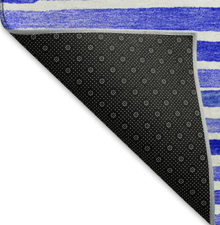 Piper Looms Mayfield Stripes AMF187 Blue Machine Washable Area Rug Backing Image