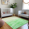 Piper Looms Mayfield Stripes AMF187 Green Machine Washable Area Rug Lifestyle Image Feature